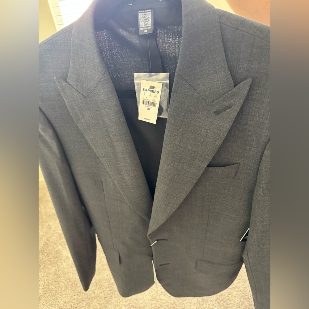 Suit Jacket. Light Gray. New never been worn.